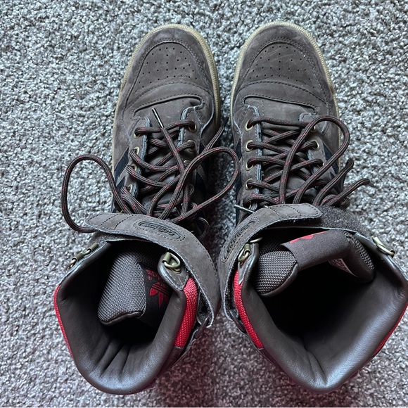 Adidas forum high top brown and red men 9.5 - Picture 2 of 9
